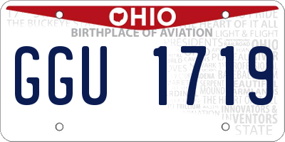 OH license plate GGU1719