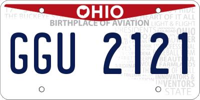 OH license plate GGU2121