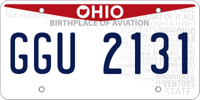 OH license plate GGU2131