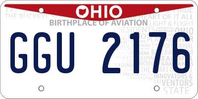OH license plate GGU2176