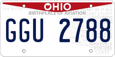 OH license plate GGU2788