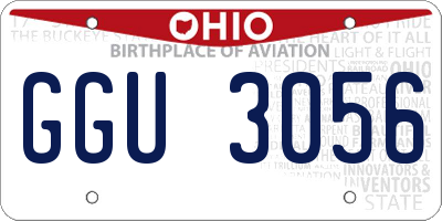 OH license plate GGU3056