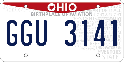 OH license plate GGU3141