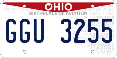 OH license plate GGU3255