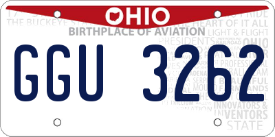 OH license plate GGU3262