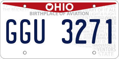 OH license plate GGU3271