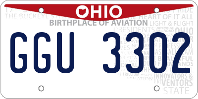 OH license plate GGU3302
