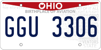 OH license plate GGU3306