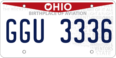 OH license plate GGU3336