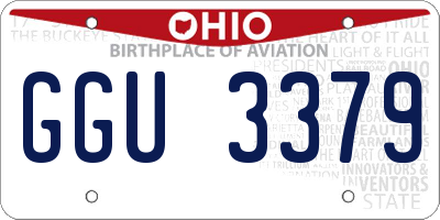 OH license plate GGU3379