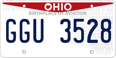 OH license plate GGU3528