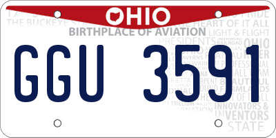 OH license plate GGU3591
