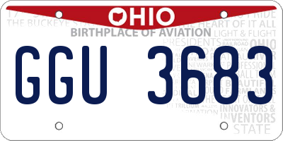 OH license plate GGU3683