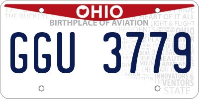 OH license plate GGU3779