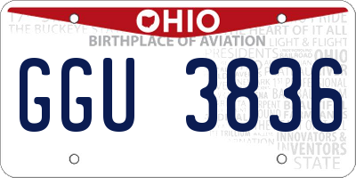 OH license plate GGU3836