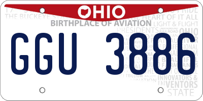 OH license plate GGU3886