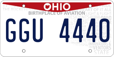 OH license plate GGU4440