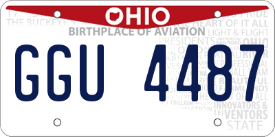 OH license plate GGU4487