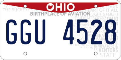 OH license plate GGU4528