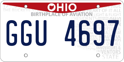 OH license plate GGU4697