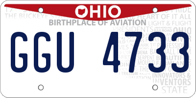OH license plate GGU4733