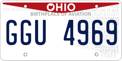 OH license plate GGU4969
