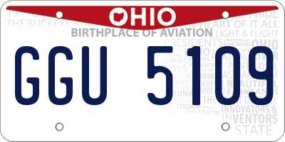OH license plate GGU5109
