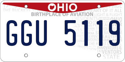 OH license plate GGU5119