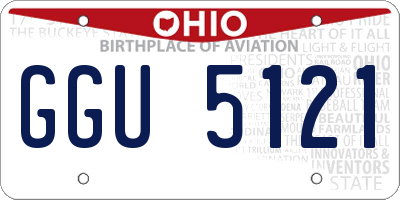 OH license plate GGU5121
