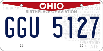 OH license plate GGU5127