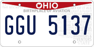 OH license plate GGU5137