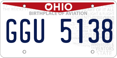 OH license plate GGU5138