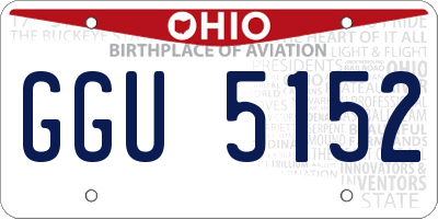 OH license plate GGU5152
