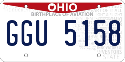 OH license plate GGU5158