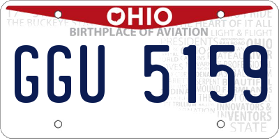 OH license plate GGU5159