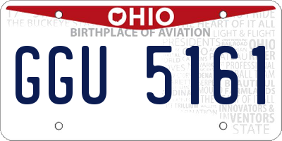 OH license plate GGU5161