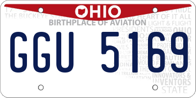 OH license plate GGU5169