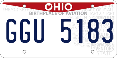 OH license plate GGU5183