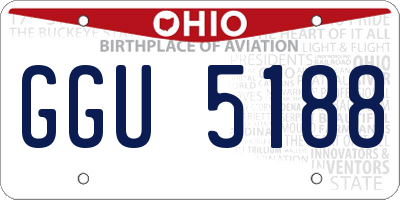 OH license plate GGU5188