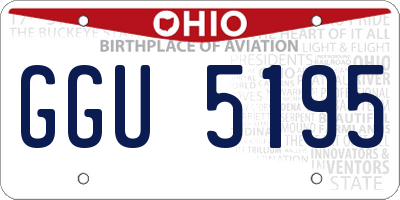 OH license plate GGU5195