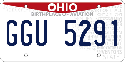 OH license plate GGU5291