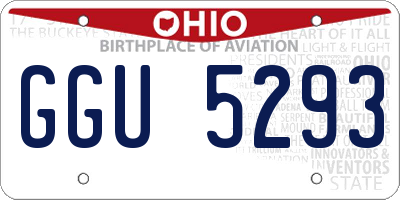 OH license plate GGU5293