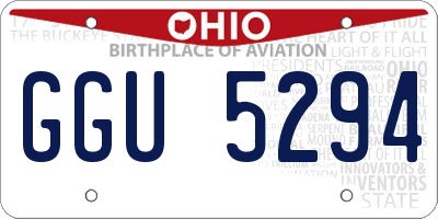 OH license plate GGU5294