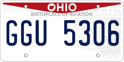 OH license plate GGU5306