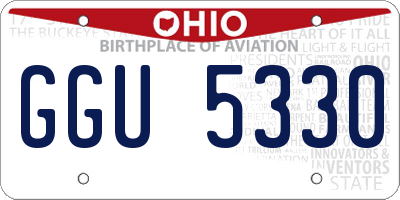 OH license plate GGU5330