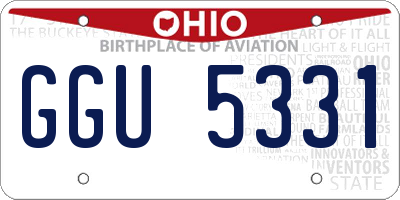 OH license plate GGU5331