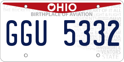 OH license plate GGU5332