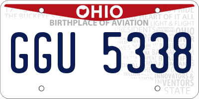 OH license plate GGU5338