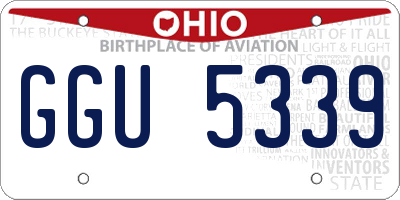 OH license plate GGU5339