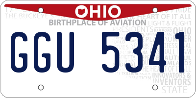 OH license plate GGU5341
